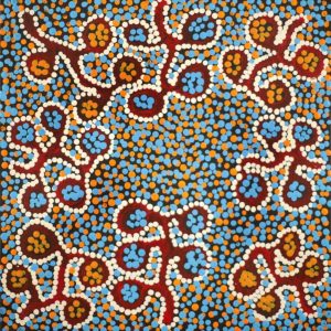 The Seven Sisters - Anangu Pitjantjatjara Yankunytjatjara Jukurrpa by Joshua Jungarrayi Brady