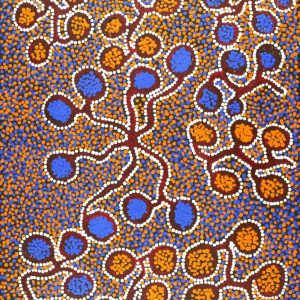 The Seven Sisters - Anangu Pitjantjatjara Yankunytjatjara Jukurrpa by Joshua Jungarrayi Brady