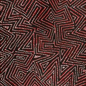 Pamapardu Jukurrpa (Flying Ant Dreaming)  - Warntungurru by Reanne Nampijinpa Brown