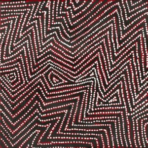 Pamapardu Jukurrpa (Flying Ant Dreaming)  - Warntungurru by Reanne Nampijinpa Brown