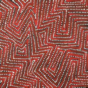 Pamapardu Jukurrpa (Flying Ant Dreaming)  - Warntungurru by Reanne Nampijinpa Brown