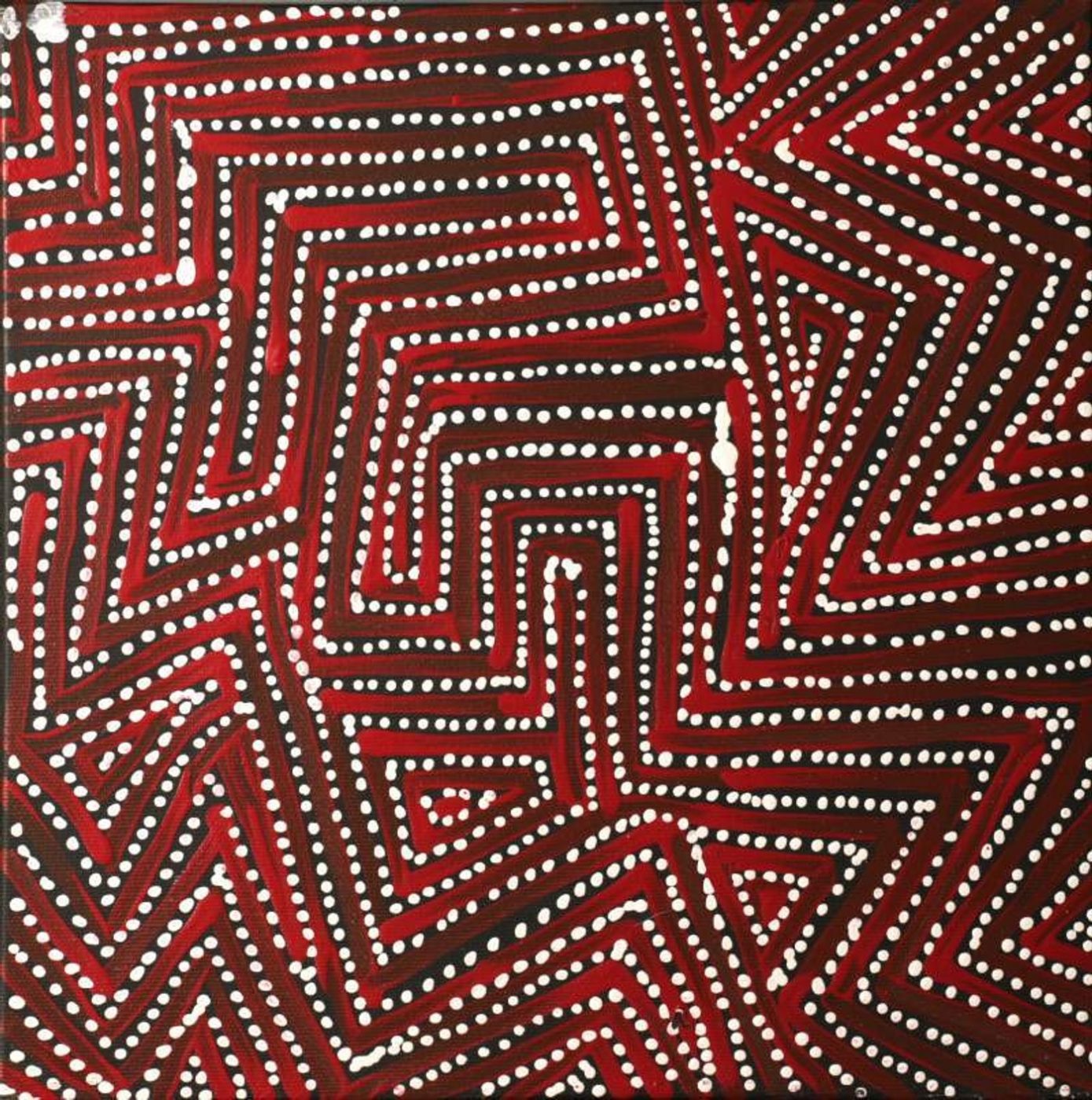 Pamapardu Jukurrpa (Flying Ant Dreaming) - Warntungurru by Reanne Nampijinpa Brown