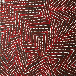 Pamapardu Jukurrpa (Flying Ant Dreaming) - Warntungurru by Reanne Nampijinpa Brown