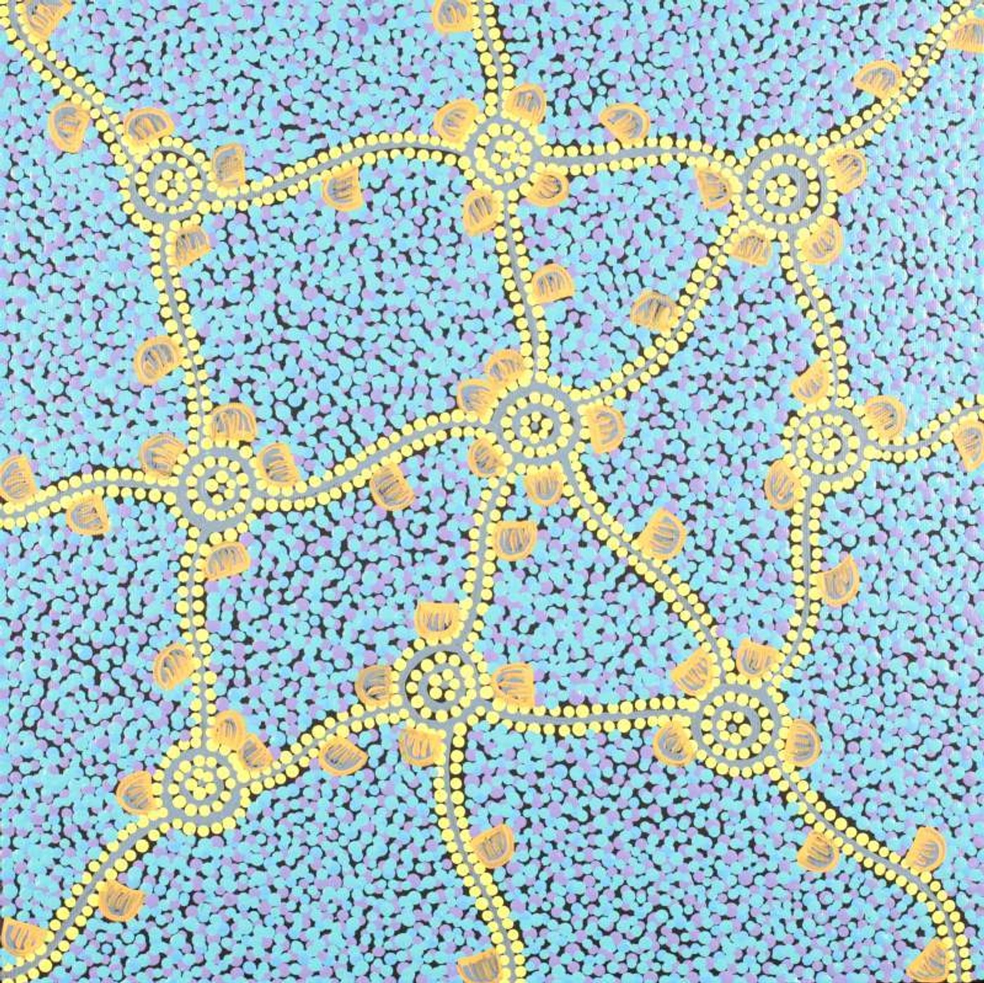 Wardapi Jukurrpa (Goanna Dreaming) - Yarripilangu by Melissa Napangardi Williams