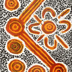 Ngapa Jukurrpa (Water Dreaming)  - Mikanji by Juliette Nampijinpa Brown
