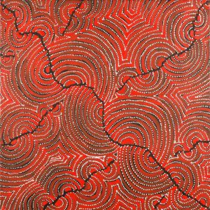 Mina Mina Jukurrpa (Mina Mina Dreaming) by Christine Nakamarra Curtis