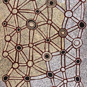 Ngapa Jukurrpa (Water Dreaming)  -  Puyurru by Shane Jampijinpa Brown