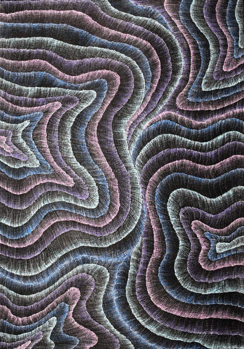 Wanakiji Jukurrpa (Bush Tomato Dreaming) by Debbie Napaljarri Brown