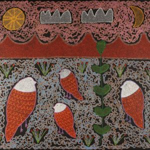 Ngalyipi Jukurrpa (Snakevine Dreaming) - Mina Mina by Geraldine Napangardi Granites by Geraldine Napangardi Granites