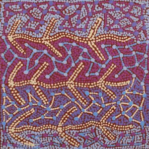 Warlukurlangu Jukurrpa (Fire country Dreaming) by Theo (Faye) Nangala Hudson