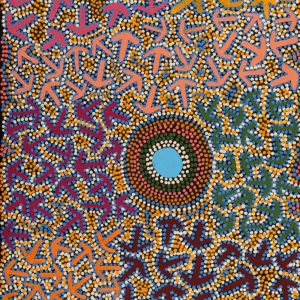 Yankirri Jukurrpa (Emu Dreaming) - Ngarlikirlangu by Jeffrey Jangala Gallagher