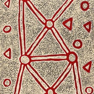 Ngapa Jukurrpa (Water Dreaming) - Wapurtali by Maxie Jampijinpa Pollard