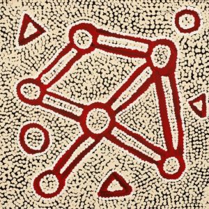 Ngapa Jukurrpa (Water Dreaming)  -  Puyurru by Maxie Jampijinpa Pollard