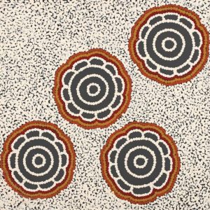 Pamapardu Jukurrpa (Flying Ant Dreaming)  - Warntungurru by Kara Napangardi Ross