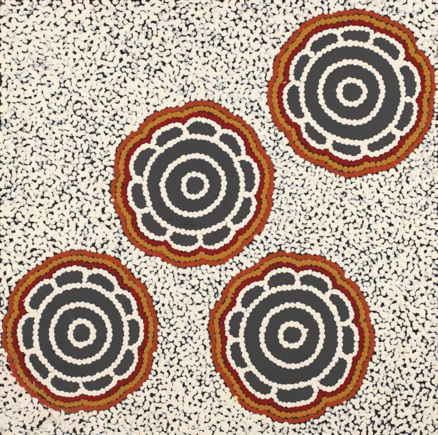 Pamapardu Jukurrpa (Flying Ant Dreaming) - Warntungurru by Kara Napangardi Ross