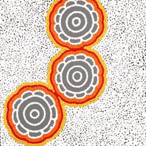 Pamapardu Jukurrpa (Flying Ant Dreaming)  - Warntungurru by Kara Napangardi Ross