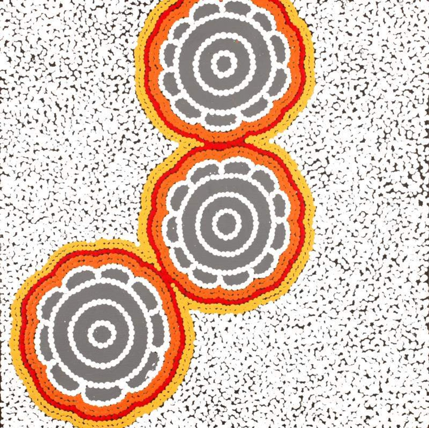 Pamapardu Jukurrpa (Flying Ant Dreaming) - Warntungurru by Kara Napangardi Ross