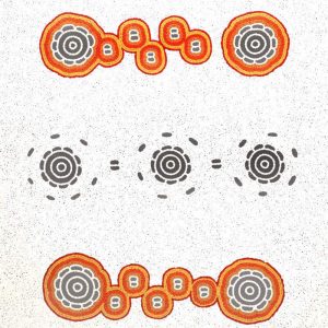 Pamapardu Jukurrpa (Flying Ant Dreaming) - Warntungurru by Kara Napangardi Ross