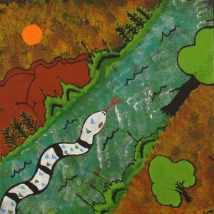 Nguru Yurntumu-wana (Country around Yuendumu) by Nikesha Nakamarra Langdon