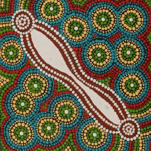 Ngurlu Jukurrpa (Native Seed Dreaming) by Nikesha Nakamarra Langdon