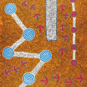 Yankirri Jukurrpa (Emu Dreaming) - Ngarlikirlangu by Michael Japaljarri Wayne