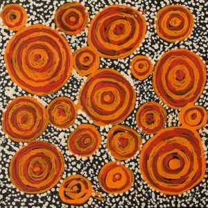 Ngapa Jukurrpa (Water Dreaming)  - Mikanji by Juliette Nampijinpa Brown