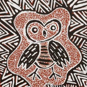 Jarlajirrpi Jukurrpa (Owlet Nightjar Dreaming) by Juliette Nampijinpa Brown