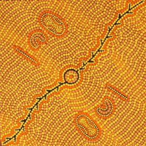 Ngurlu Jukurrpa (Native Seed Dreaming) by Geraldine Napurrurla Langdon