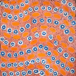 Ngapa Jukurrpa (Water Dreaming)  - Mikanji by Wendy Nungarrayi Brown