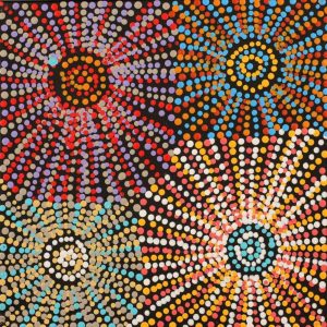 Ngapa Jukurrpa (Water Dreaming)  -  Puyurru by Evelyn Nangala Robertson