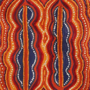 Warna Jukurrpa (Snake Dreaming) by Amelia Nakamarra Walker