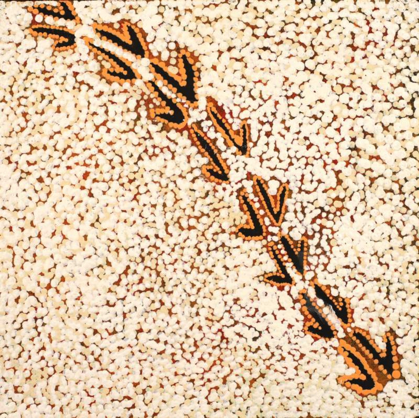 Marlu Jukurrpa (Red Kangaroo Dreaming) Yarnardilyi & Jurnti by Veston Jakamarra Walker