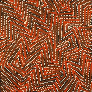 Pamapardu Jukurrpa (Flying Ant Dreaming)  - Warntungurru by Reanne Nampijinpa Brown