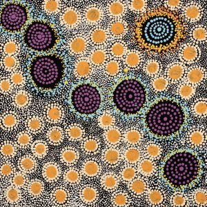 Napaljarri-warnu Jukurrpa (Seven Sisters Dreaming) by Wendy Nungarrayi Brown