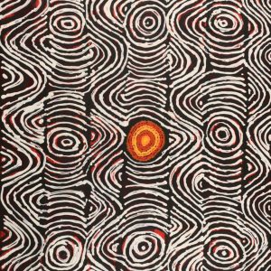 Ngapa Jukurrpa (Water Dreaming)  - Mikanji by Juliette Nampijinpa Brown