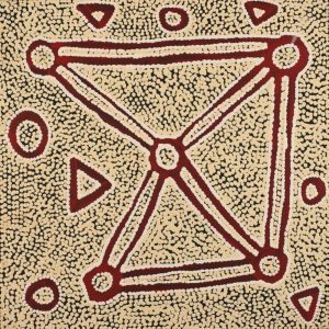 Ngapa Jukurrpa (Water Dreaming) - Wapurtali by Maxie Jampijinpa Pollard