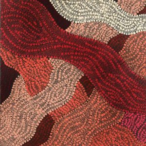 Ngapa Jukurrpa (Water Dreaming)  -  Puyurru by Leavannia Nampijinpa Watson