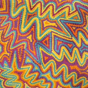 Pikilyi Jukurrpa (Vaughan Springs Dreaming) by Selina Napanangka Fisher