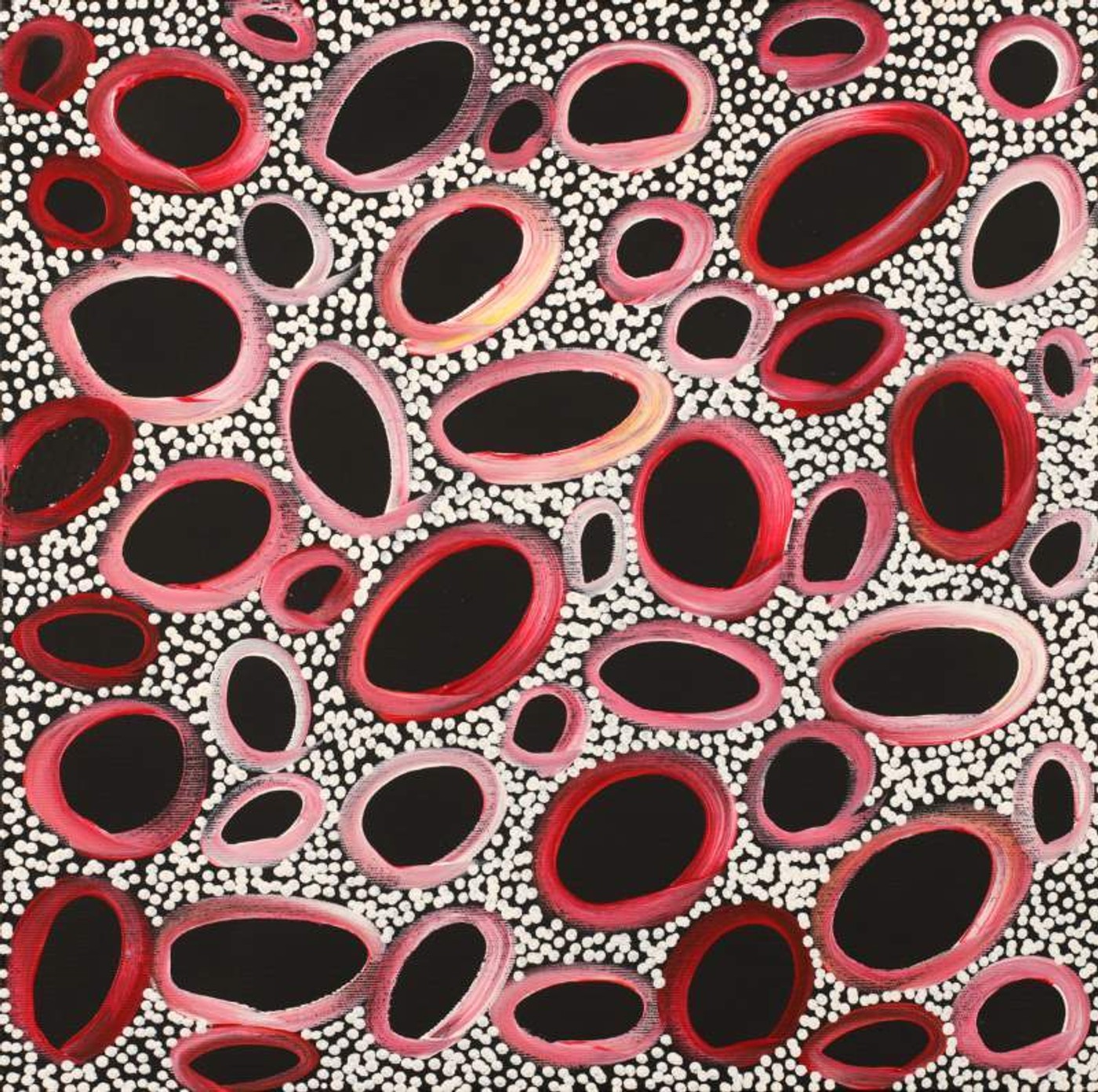 Nguru Yurntumu-wana (Country around Yuendumu) by Cherylyn Napangardi Granites