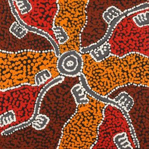 Wardapi Jukurrpa (Goanna Dreaming) - Yarripilangu by Sebastian Japanangka Williams