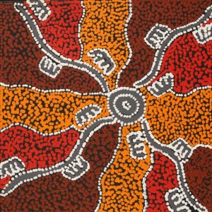 Wardapi Jukurrpa (Goanna Dreaming) - Yarripilangu by Sebastian Japanangka Williams
