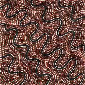 Ngapa Jukurrpa (Water Dreaming)  -  Puyurru by Nathania Nangala Granites