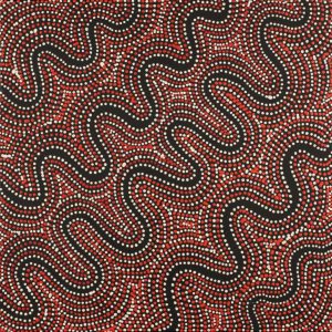 Ngapa Jukurrpa (Water Dreaming)  -  Puyurru by Nathania Nangala Granites
