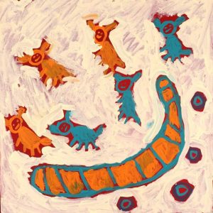 Mina Mina Jukurrpa (Mina Mina Dreaming) by Saraeva Napangardi Marshall