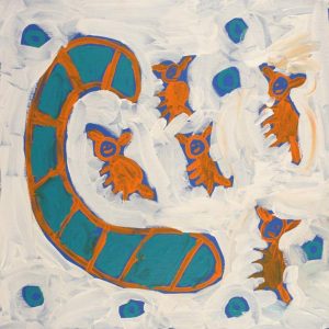 Mina Mina Jukurrpa (Mina Mina Dreaming) by Saraeva Napangardi Marshall