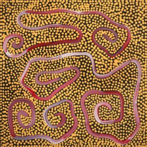Yarla Jukurrpa (Bush Potato Dreaming) - Yumurrpa by Stephanie Napurrurla Nelson
