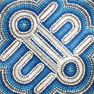 Ngapa Jukurrpa (Water Dreaming)  -  Puyurru by Shekina Nangala Sampson