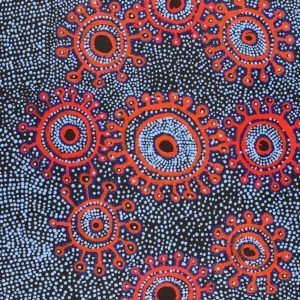 Ngapa Jukurrpa (Water Dreaming)  -  Puyurru by Gregson Jampijinpa Collins