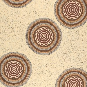 Pamapardu Jukurrpa (Flying Ant Dreaming)  - Warntungurru by Mickaela Napangardi Lankin