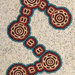 Pamapardu Jukurrpa (Flying Ant Dreaming)  - Warntungurru by Mickaela Napangardi Lankin
